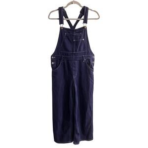 We the Free Wide Leg Ankle Length Overalls Size 27 Blue Casual
